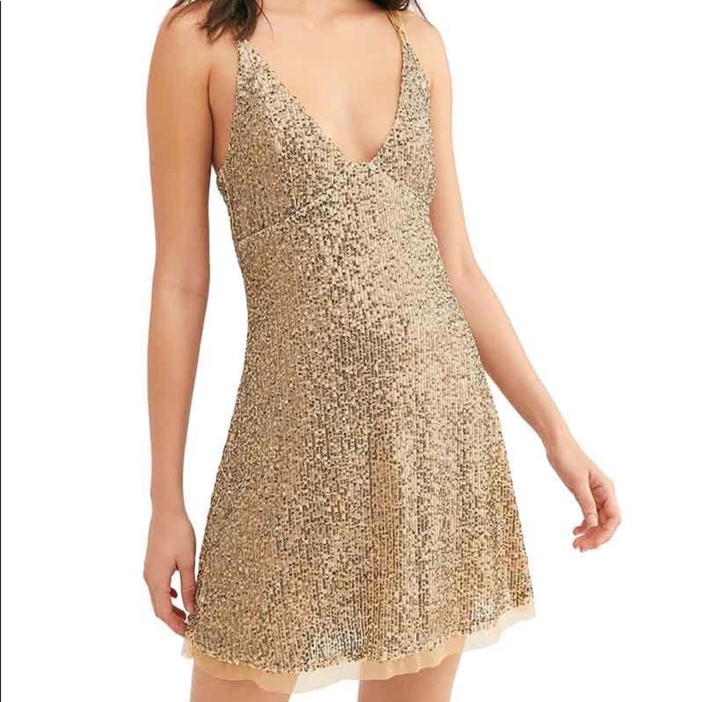 FREE PEOPLE GOLD RUSH SLIP